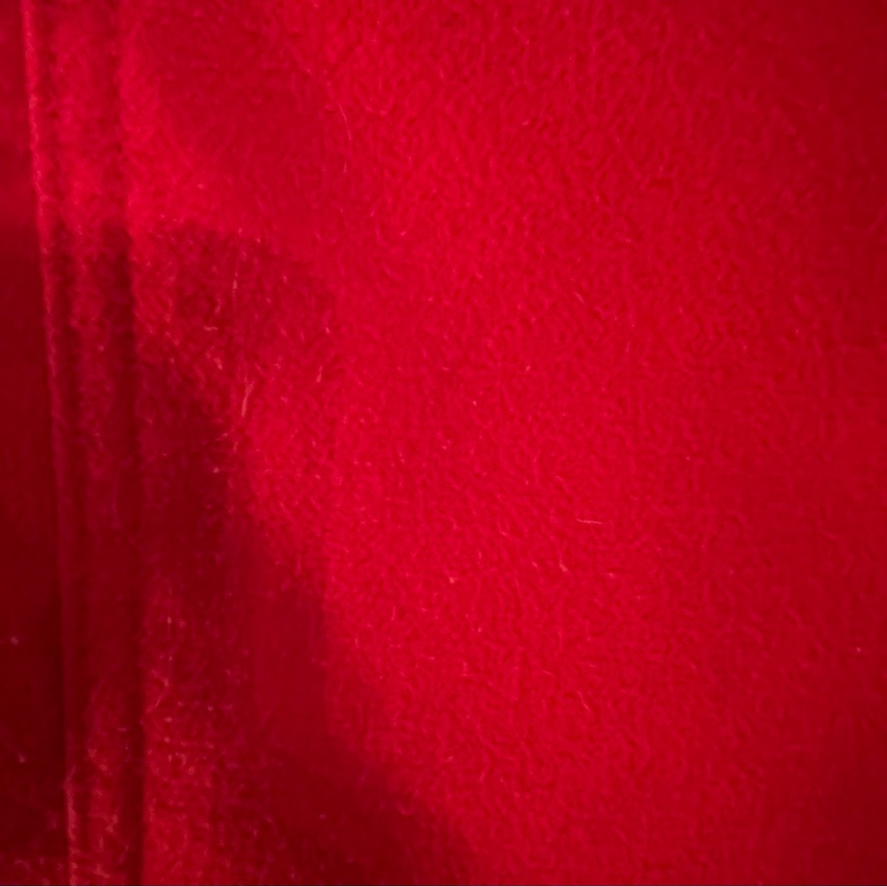 Spring/Fall Women's Red Double-Breasted Coat - Picture 3 of 10